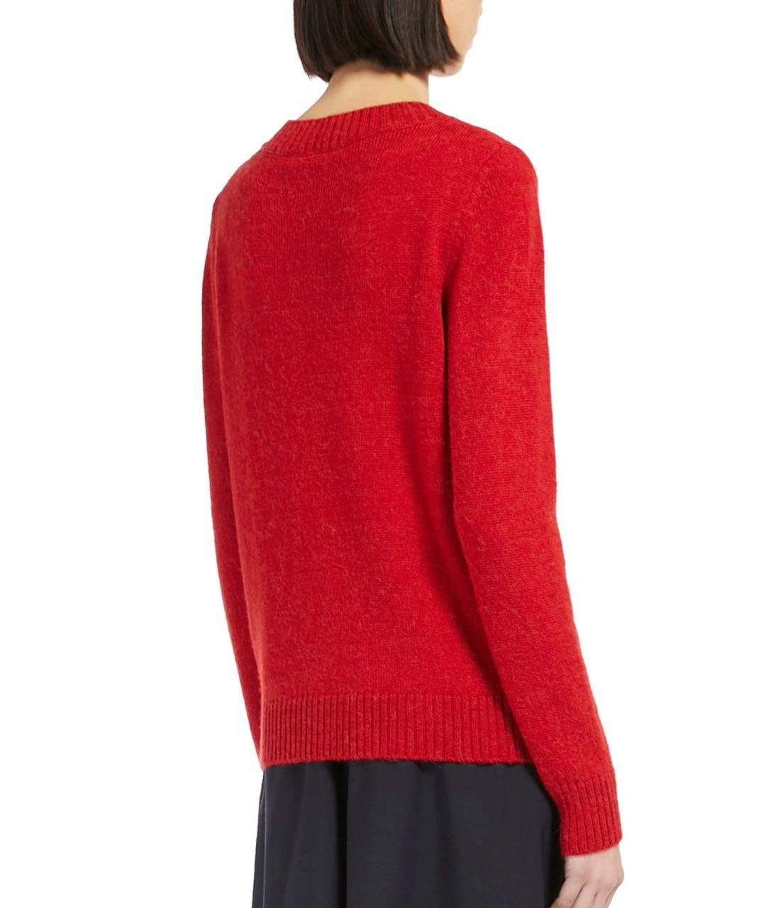 MAX MARA Красный шерстяной джемпер / свитер, фото 2
