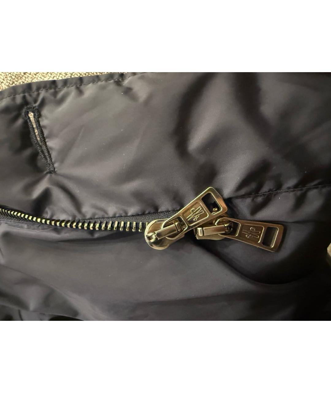 MONCLER Черный пуховик, фото 5