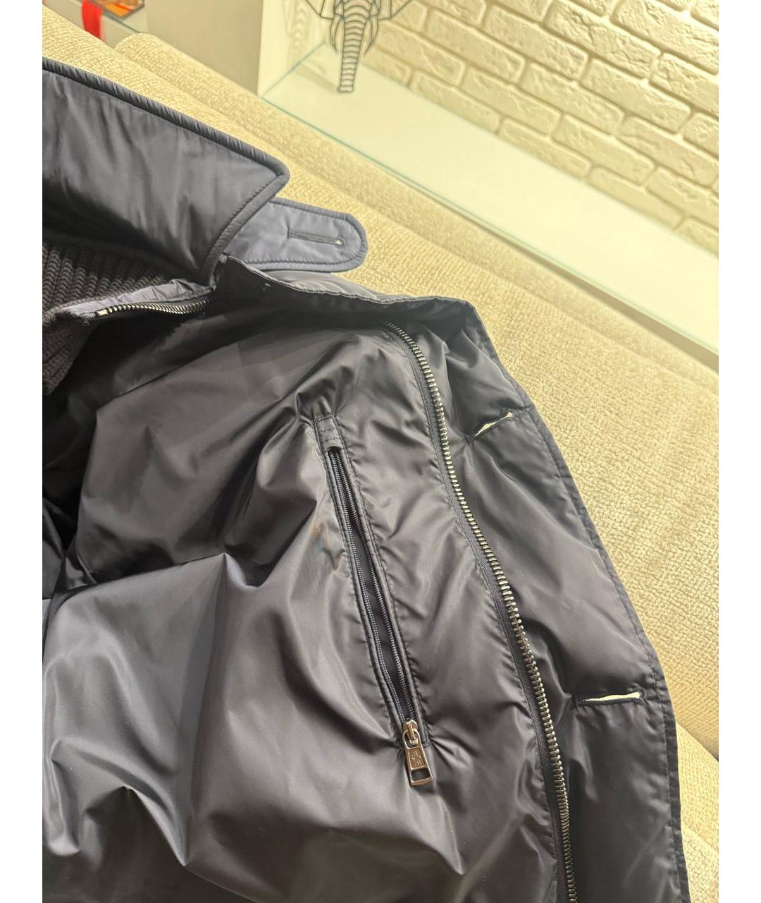 MONCLER Черный пуховик, фото 6