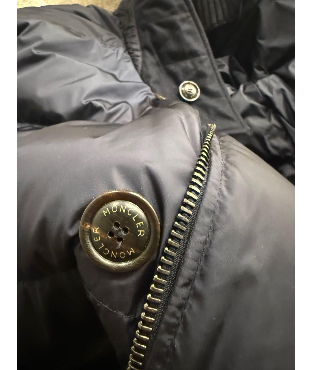 MONCLER Черный пуховик, фото 4