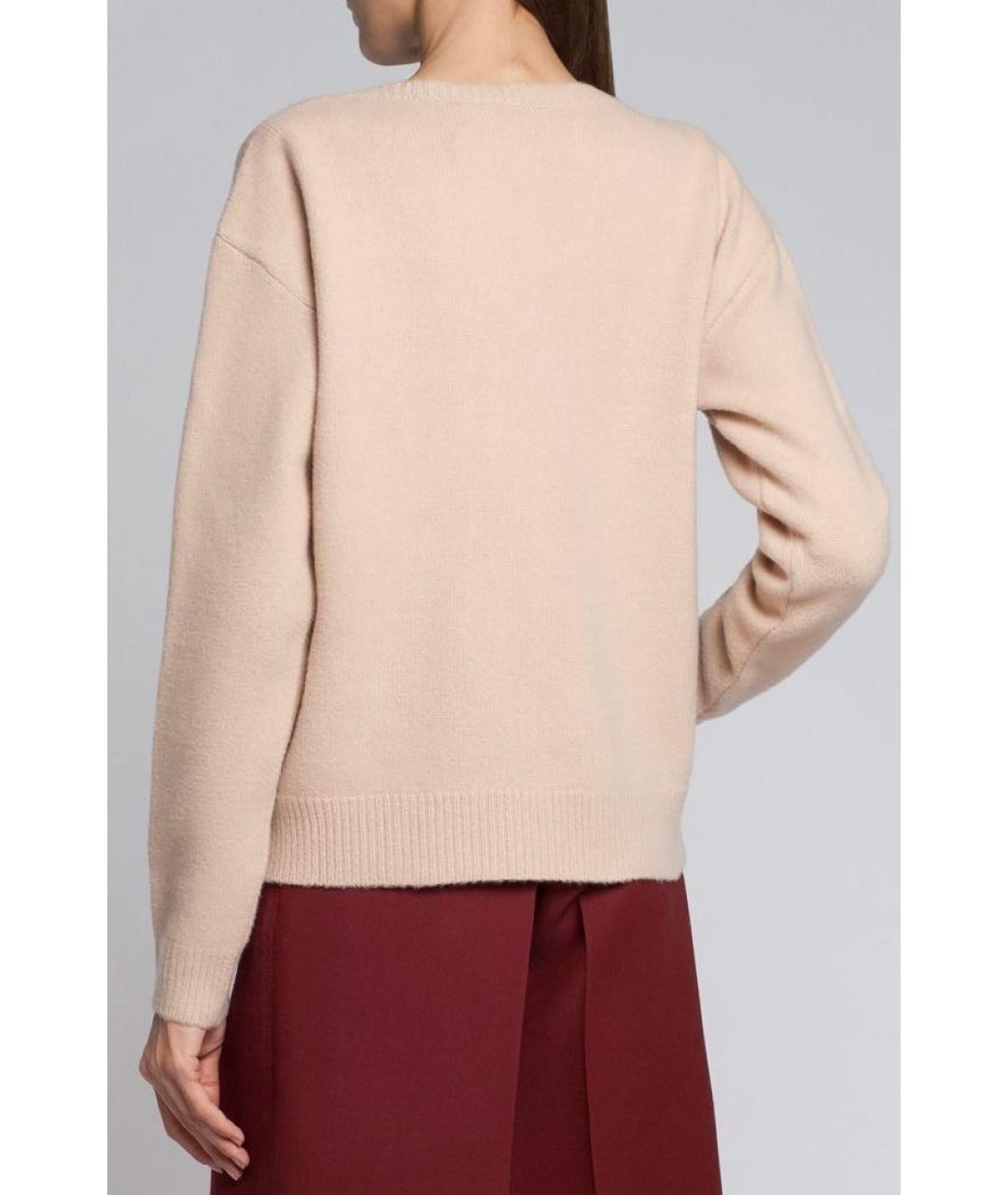 CHRISTIAN DIOR Бежевый кашемировый джемпер / свитер, фото 2