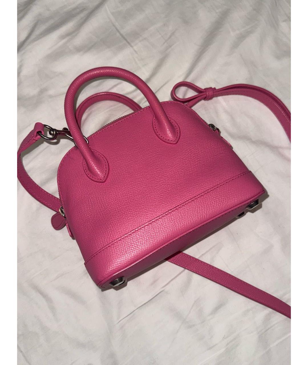 BALENCIAGA Розовая кожаная сумка тоут, фото 3