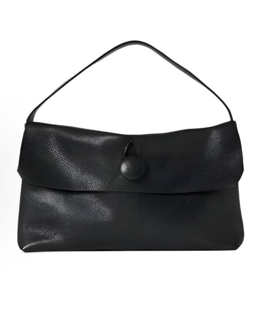 THE ROW Черная кожаная сумка через плечо, фото 7