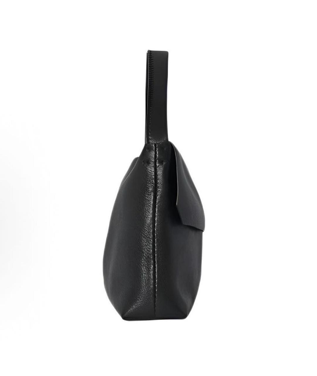 THE ROW Черная кожаная сумка через плечо, фото 3