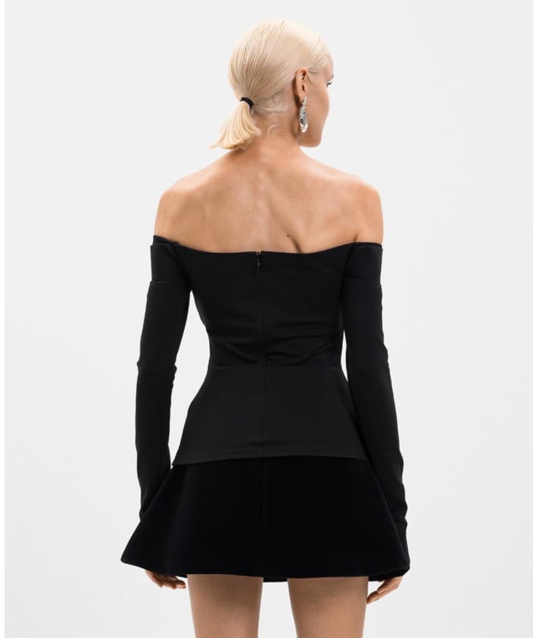 DAVID KOMA Черная юбка мини, фото 4