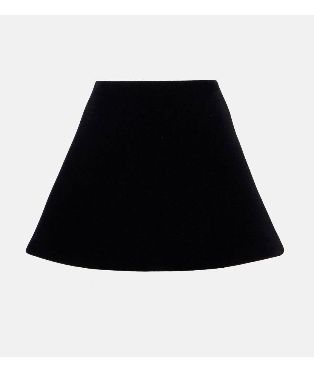DAVID KOMA Черная полиамидовая юбка мини, фото 7