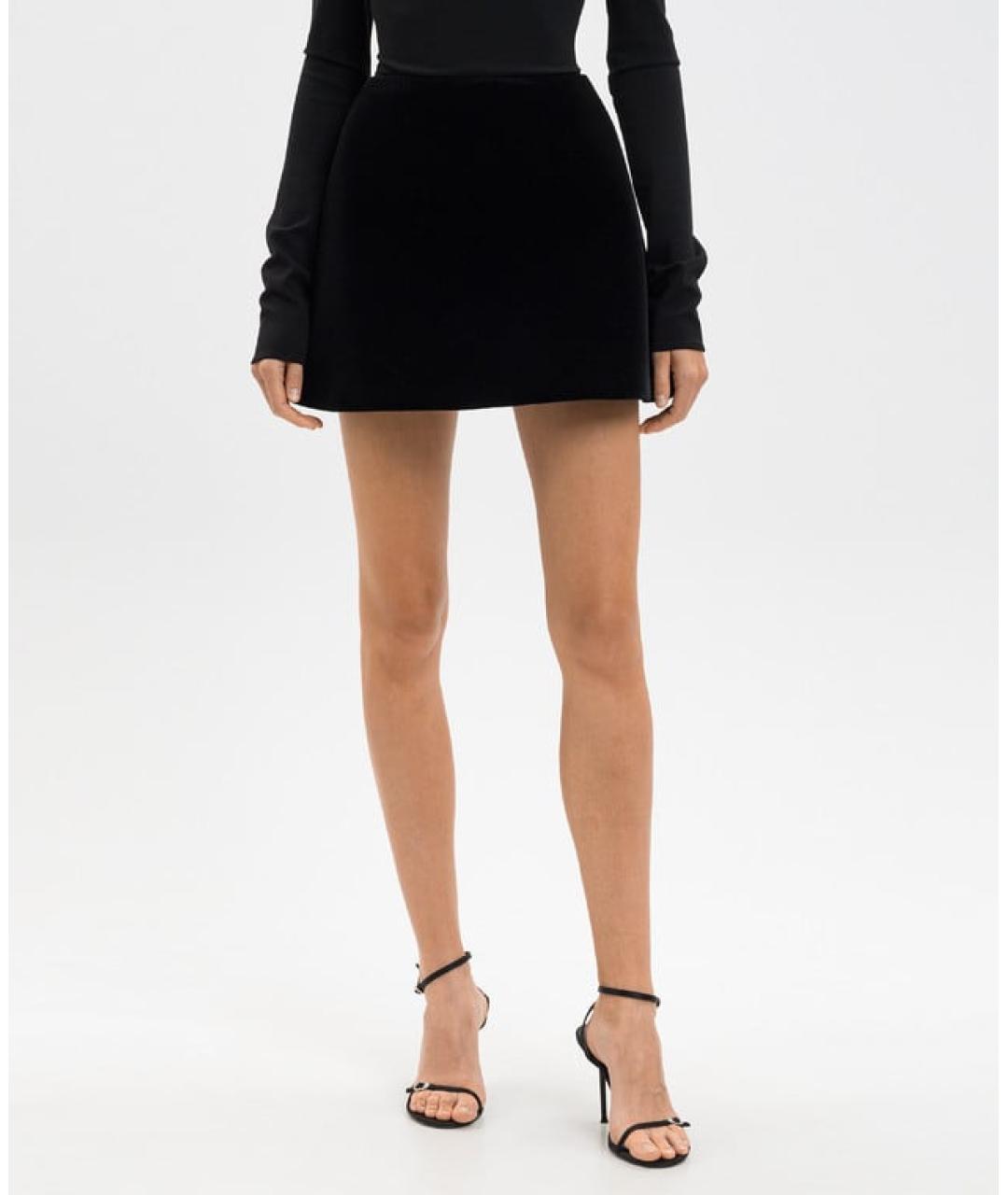 DAVID KOMA Черная юбка мини, фото 5