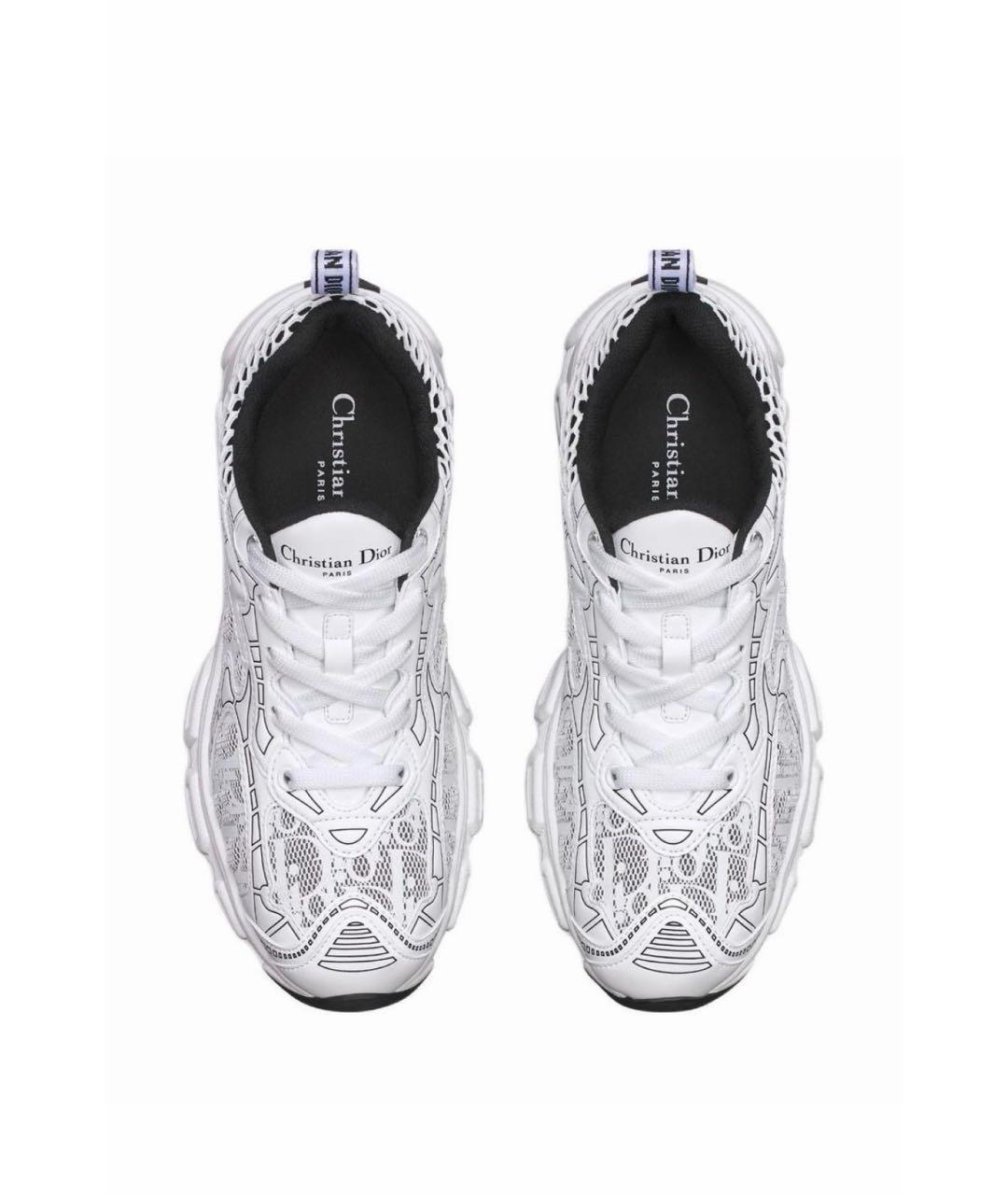 CHRISTIAN DIOR Белые текстильные кроссовки, фото 4