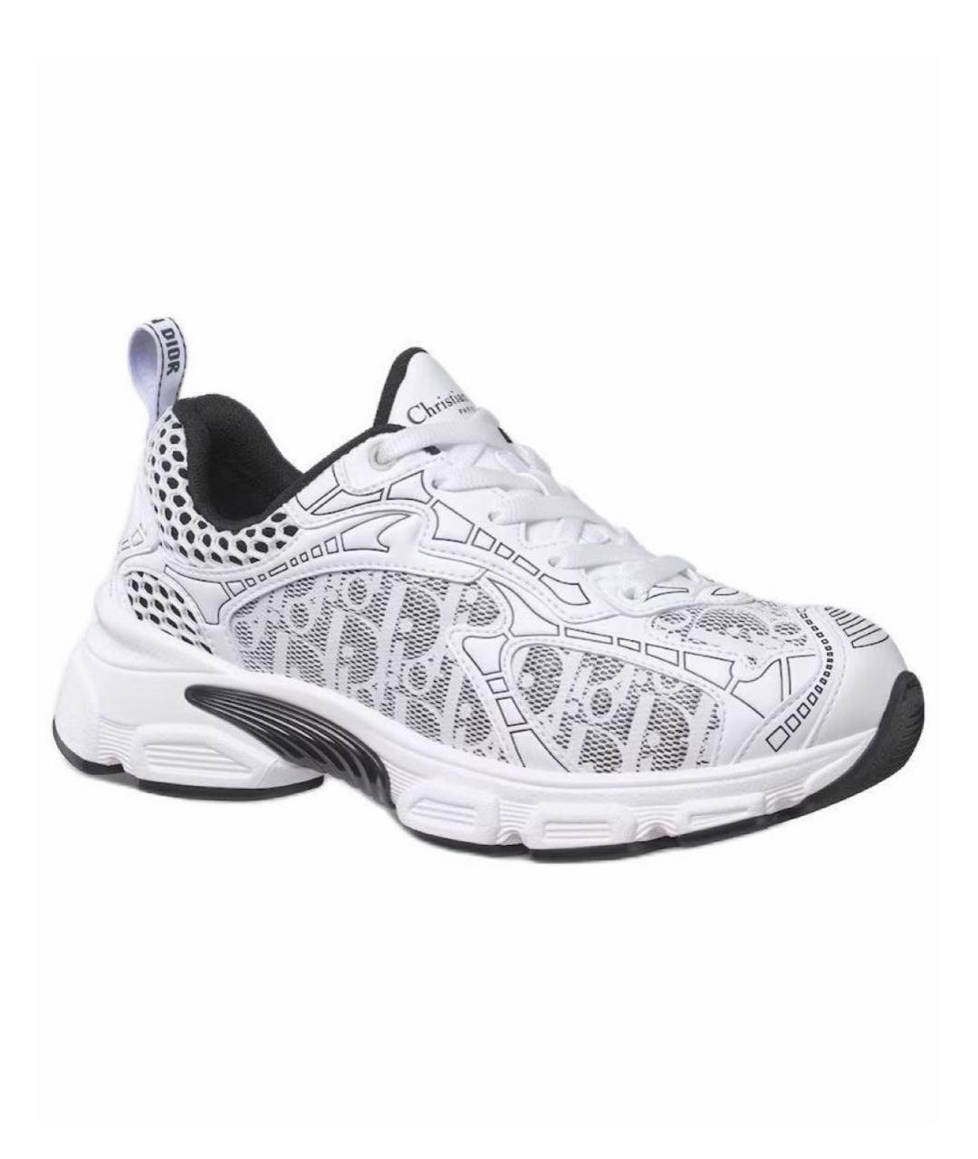 CHRISTIAN DIOR Белые текстильные кроссовки, фото 3