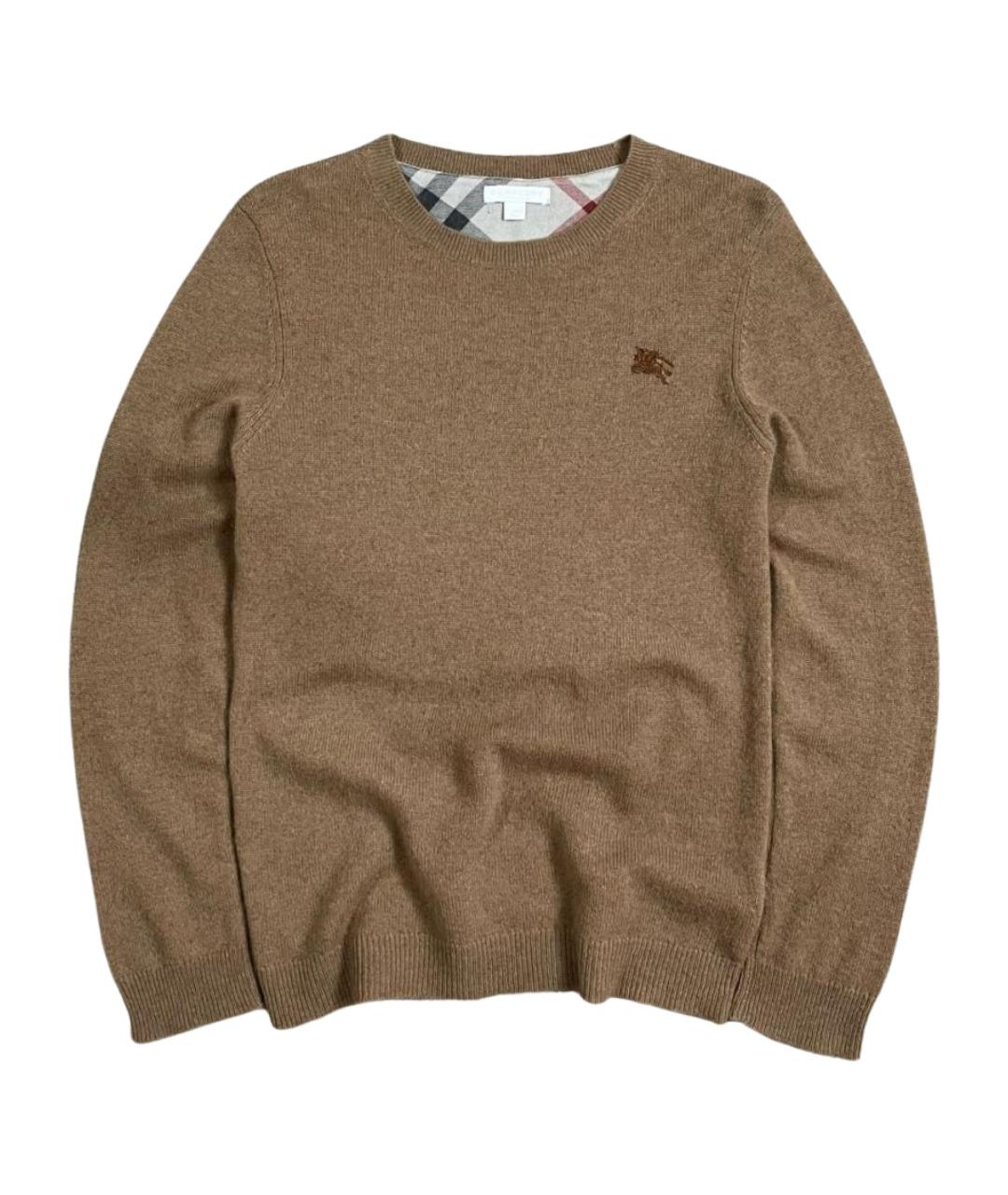 BURBERRY Бежевый кашемировый джемпер / свитер, фото 1