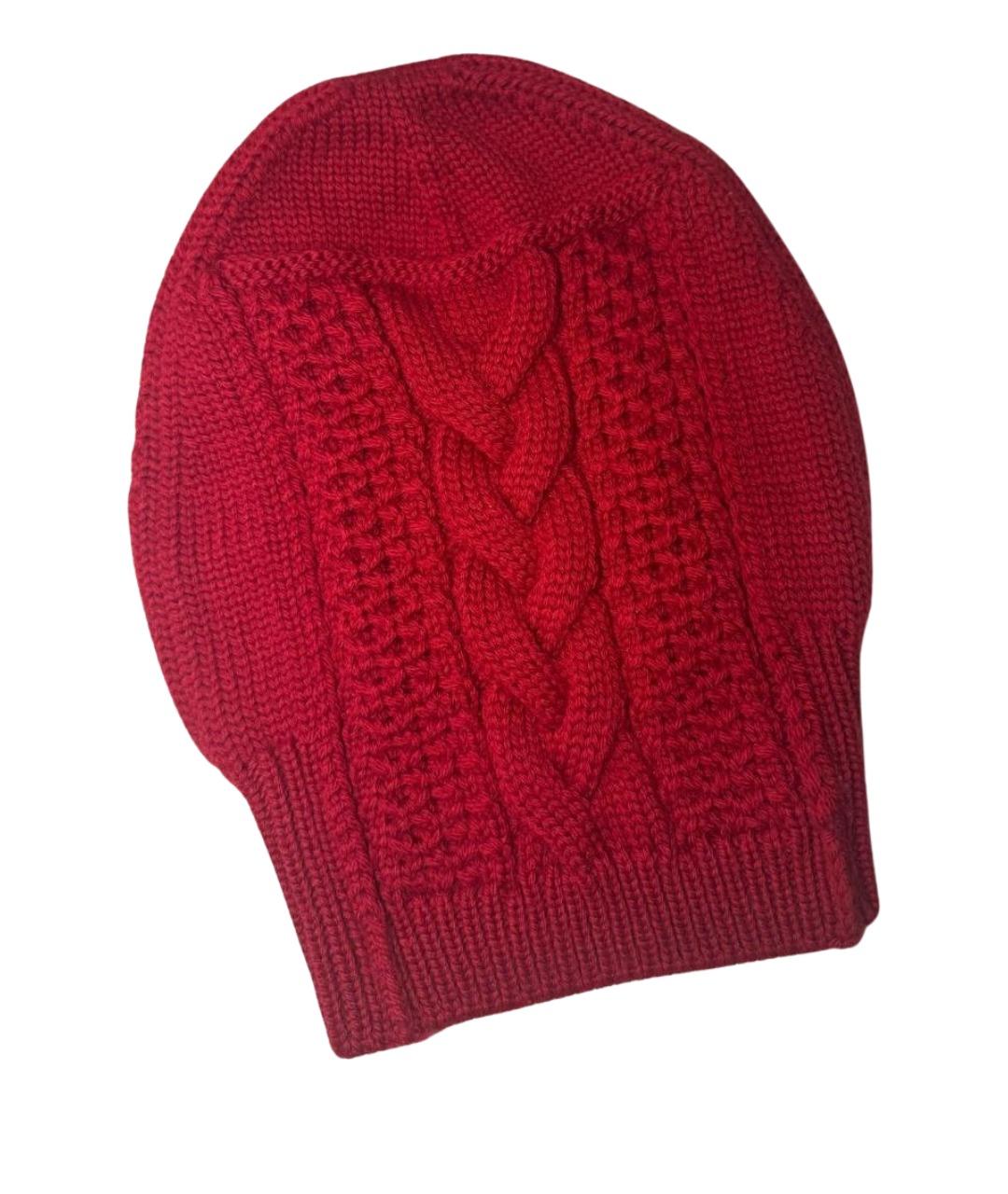 PRADA Красная шерстяная шапка, фото 1