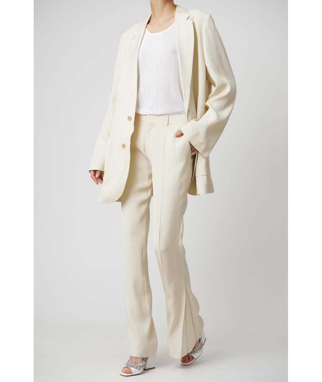 PETAR PETROV Бежевый вискозный жакет/пиджак, фото 2