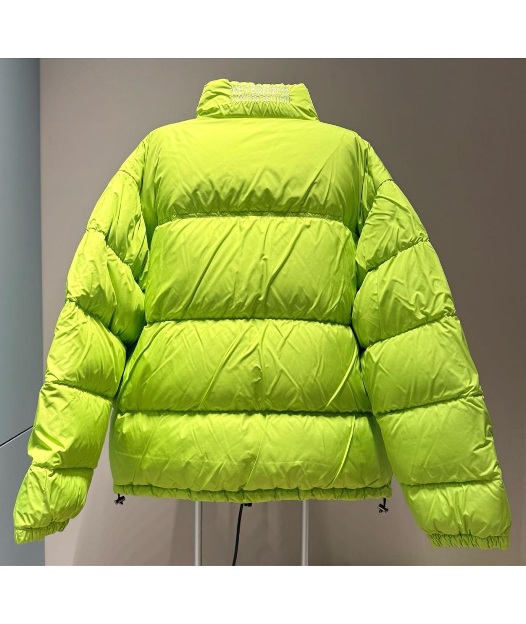 VETEMENTS Салатовый полиэстеровый пуховик, фото 2