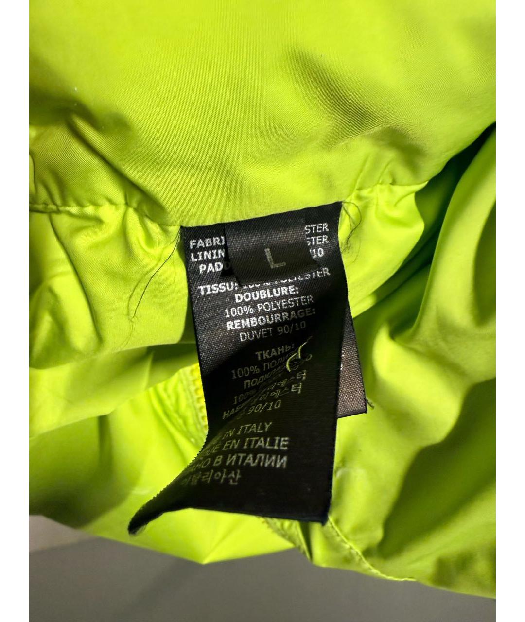 VETEMENTS Салатовый полиэстеровый пуховик, фото 6