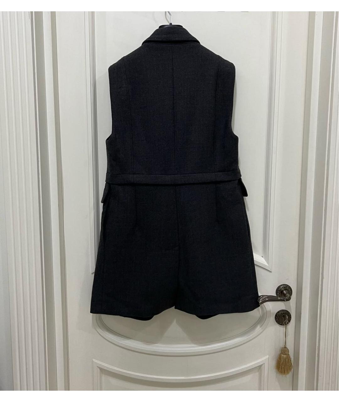 BIKKEMBERGS Антрацитовый шерстяной жилет, фото 3