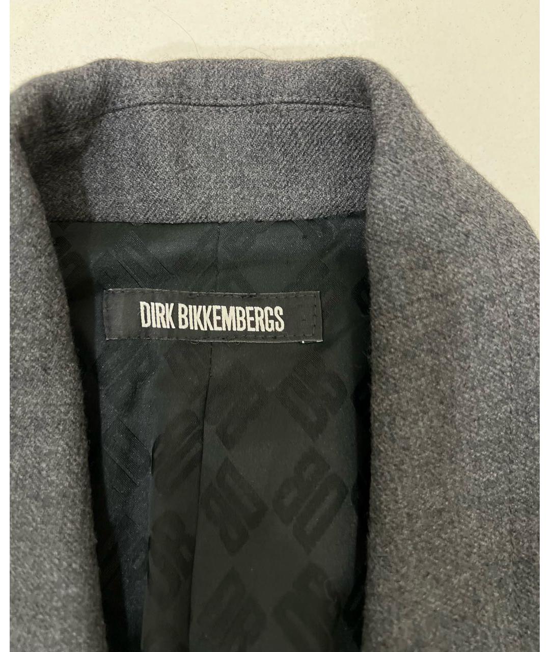 BIKKEMBERGS Антрацитовый шерстяной жилет, фото 4