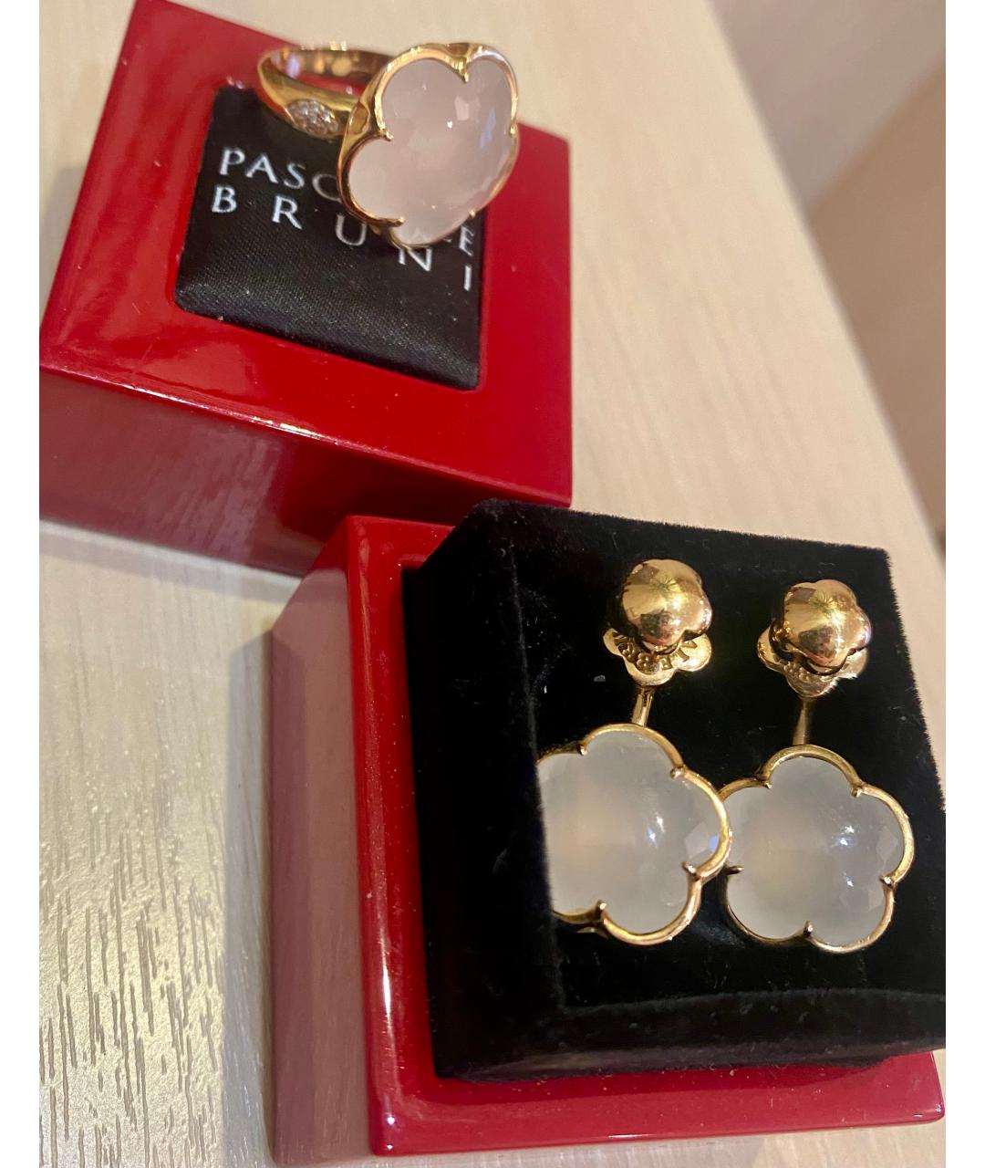 PASQUALE BRUNI Бежевые серьги из розового золота, фото 3