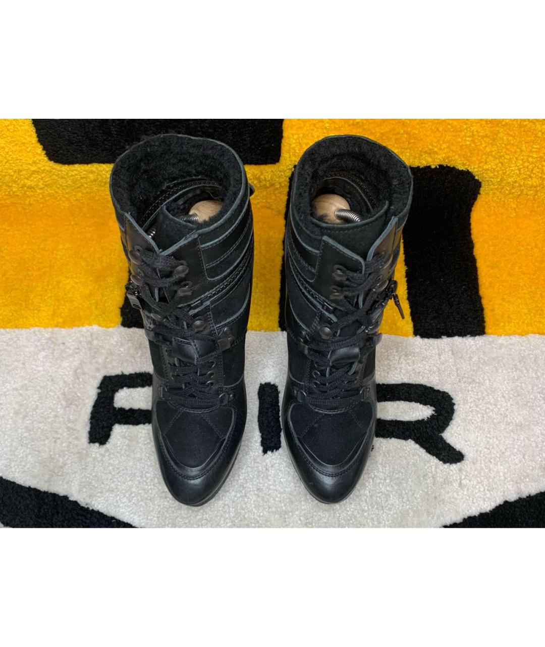 BURBERRY Черные замшевые ботильоны, фото 2