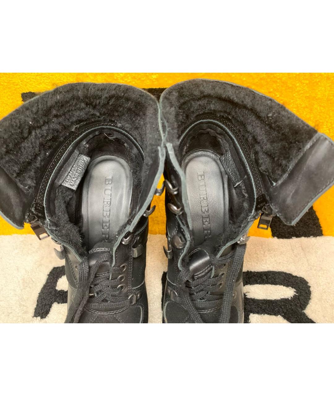 BURBERRY Черные замшевые ботильоны, фото 7