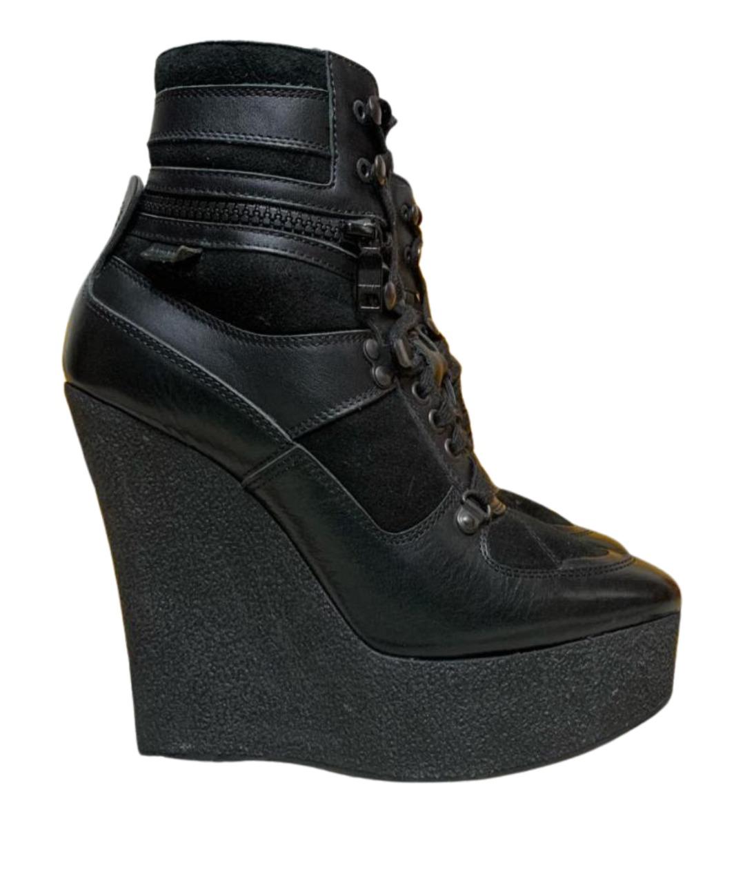 BURBERRY Черные замшевые ботильоны, фото 1