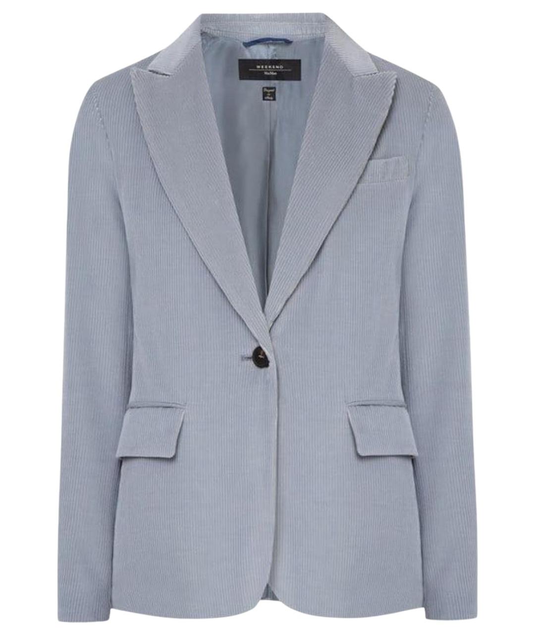WEEKEND MAX MARA Голубой хлопковый жакет/пиджак, фото 1