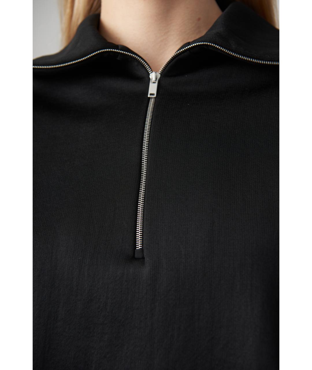 JIL SANDER Черный вискозный джемпер / свитер, фото 6