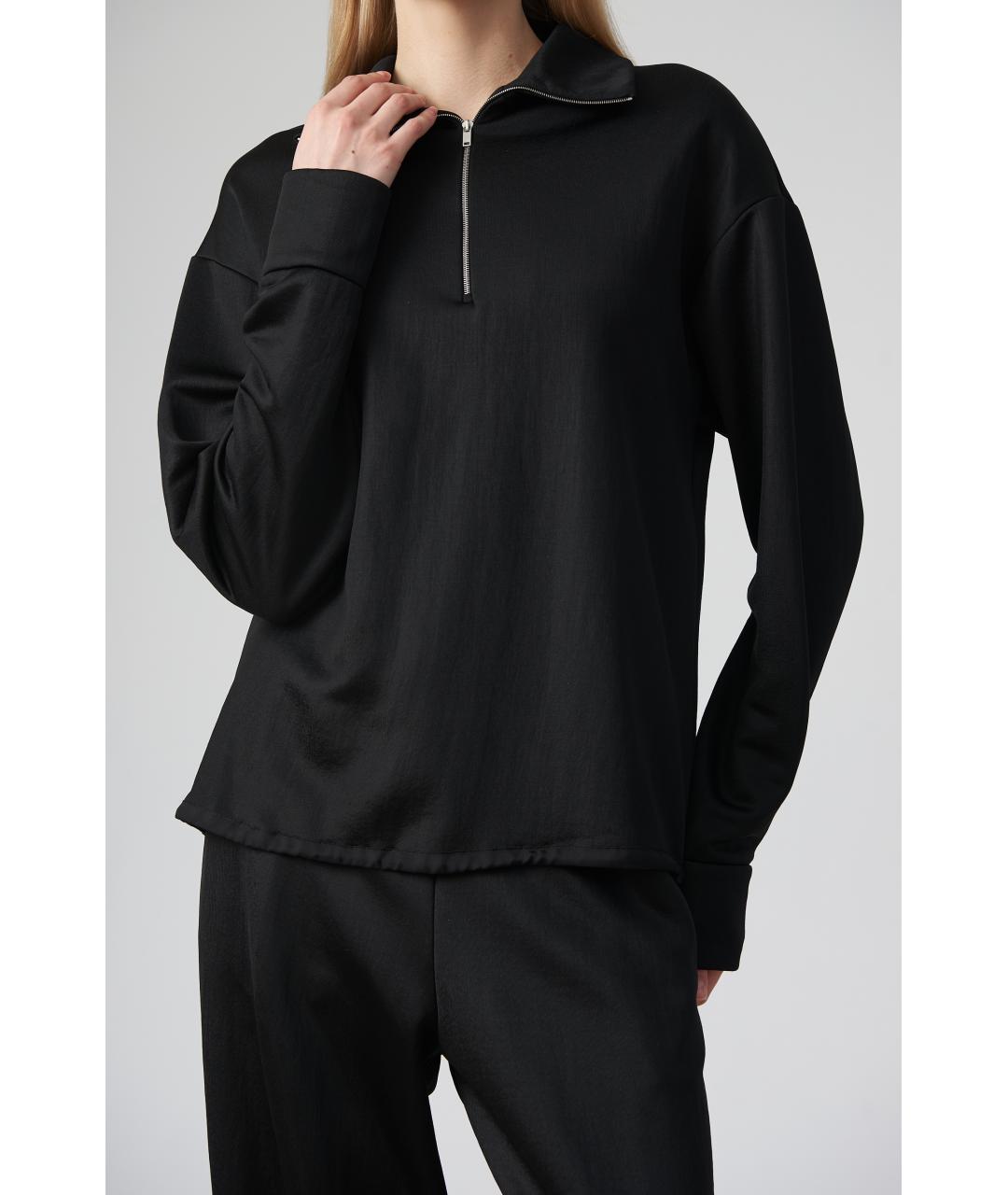 JIL SANDER Черный вискозный джемпер / свитер, фото 2