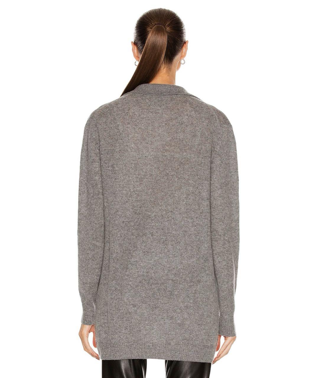 KHAITE Серый кашемировый джемпер / свитер, фото 2