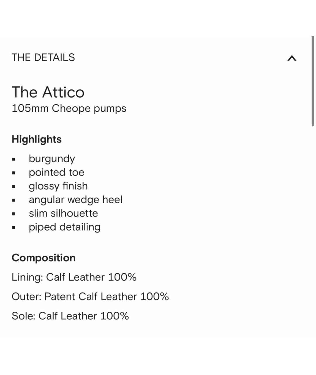 THE ATTICO Бордовые туфли из лакированной кожи, фото 6