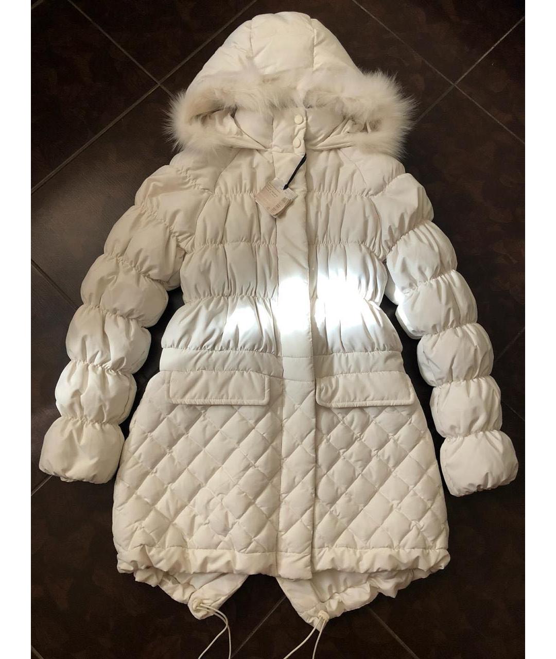 MOSCHINO Белая полиэстеровая парка, фото 9