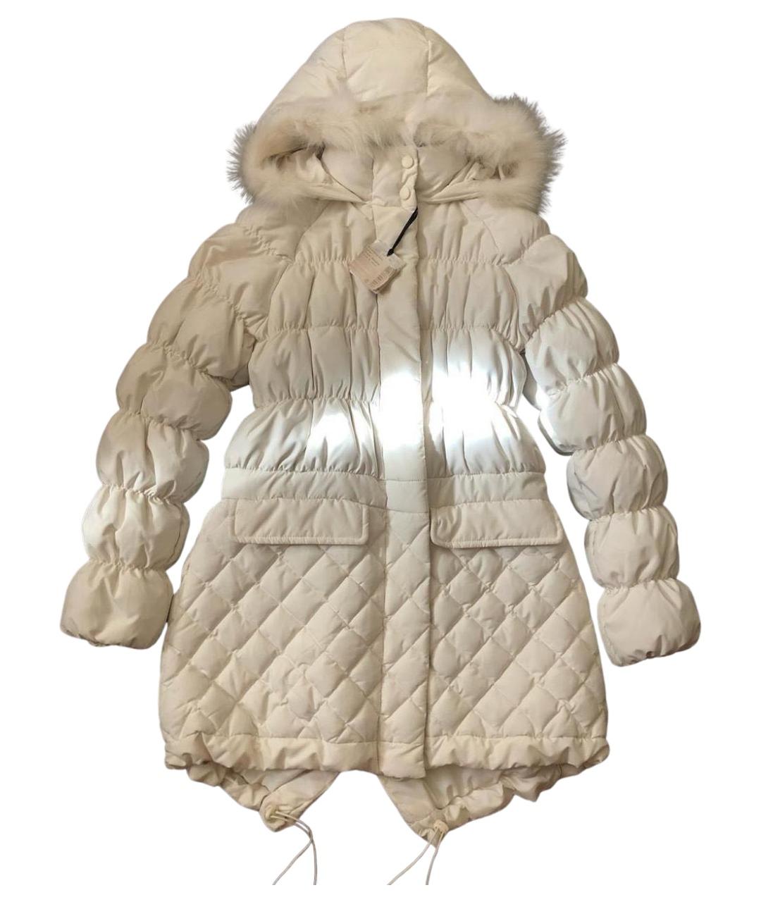 MOSCHINO Белая полиэстеровая парка, фото 1