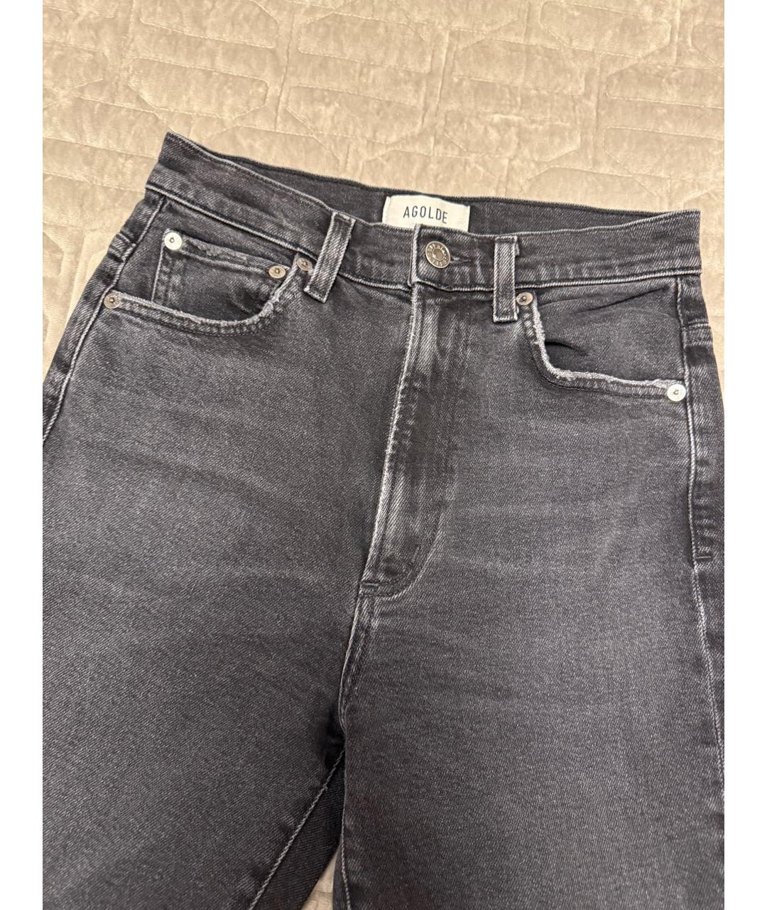 AGOLDE Черные хлопковые джинсы слим, фото 3
