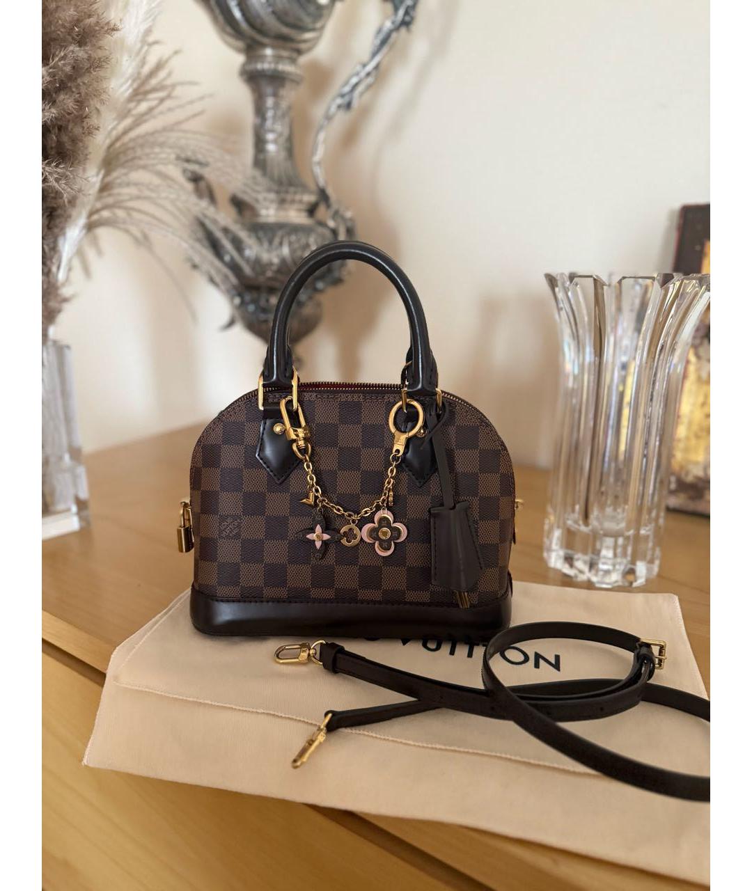 LOUIS VUITTON Коричневая сумка с короткими ручками, фото 9