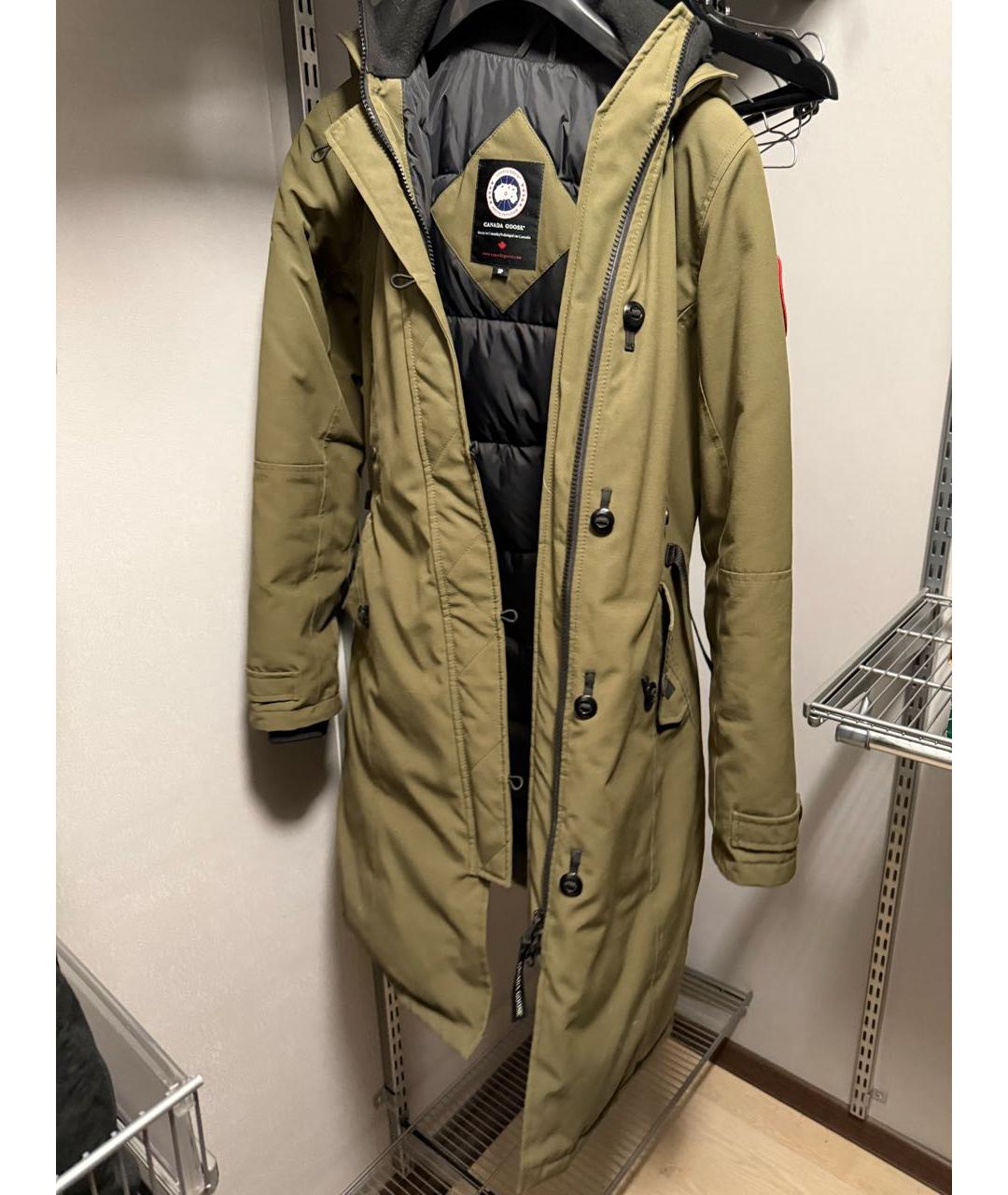 CANADA GOOSE Хаки полиэстеровая парка, фото 8