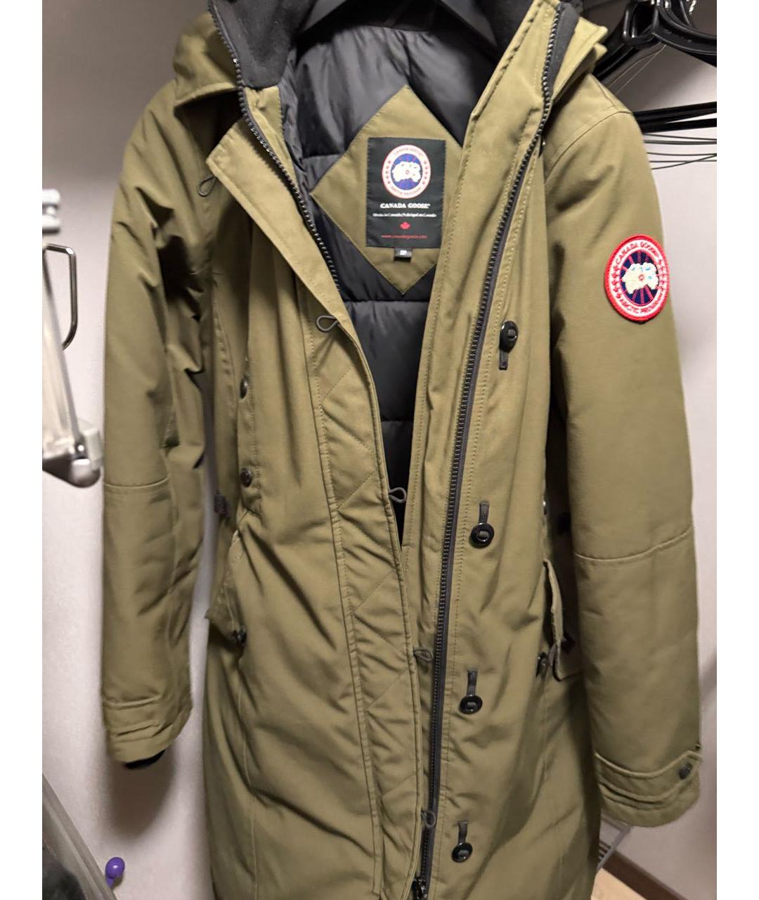 CANADA GOOSE Хаки полиэстеровая парка, фото 4