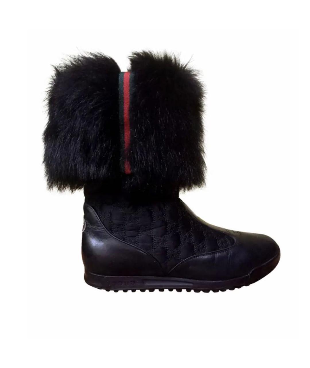 GUCCI Черные сапоги, фото 5