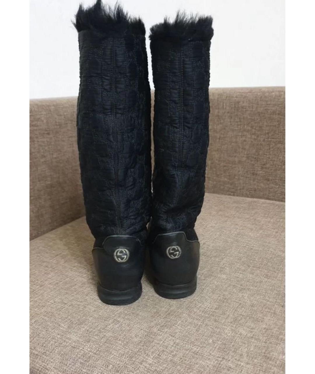 GUCCI Черные сапоги, фото 2