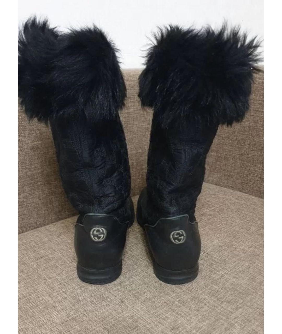 GUCCI Черные сапоги, фото 3