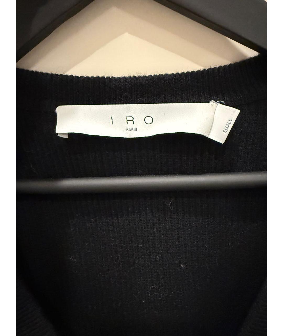 IRO Черный хлопковый джемпер / свитер, фото 4
