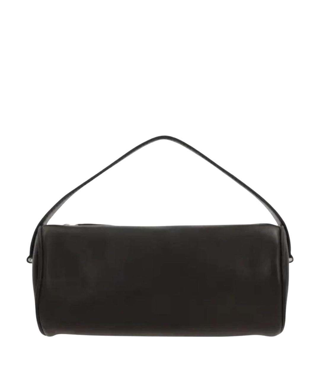 THE ROW Черная кожаная сумка с короткими ручками, фото 1
