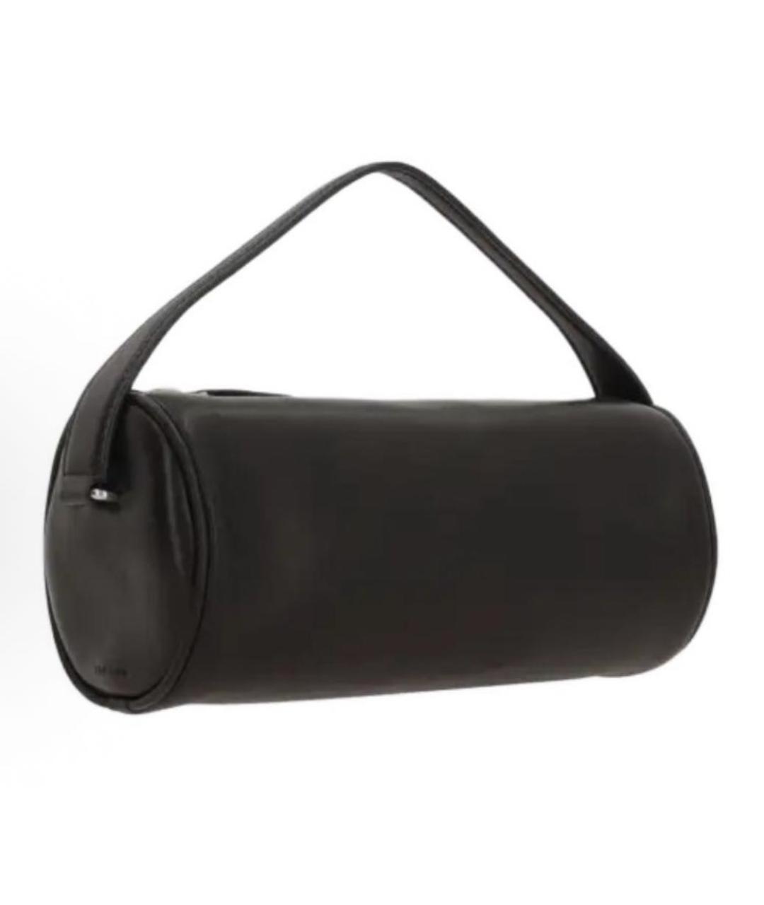 THE ROW Черная кожаная сумка с короткими ручками, фото 2