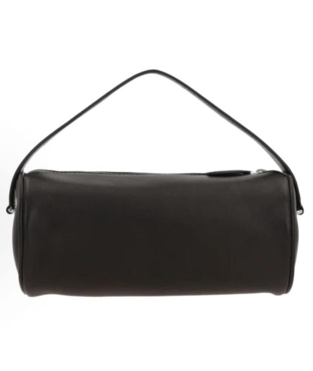 THE ROW Черная кожаная сумка с короткими ручками, фото 3