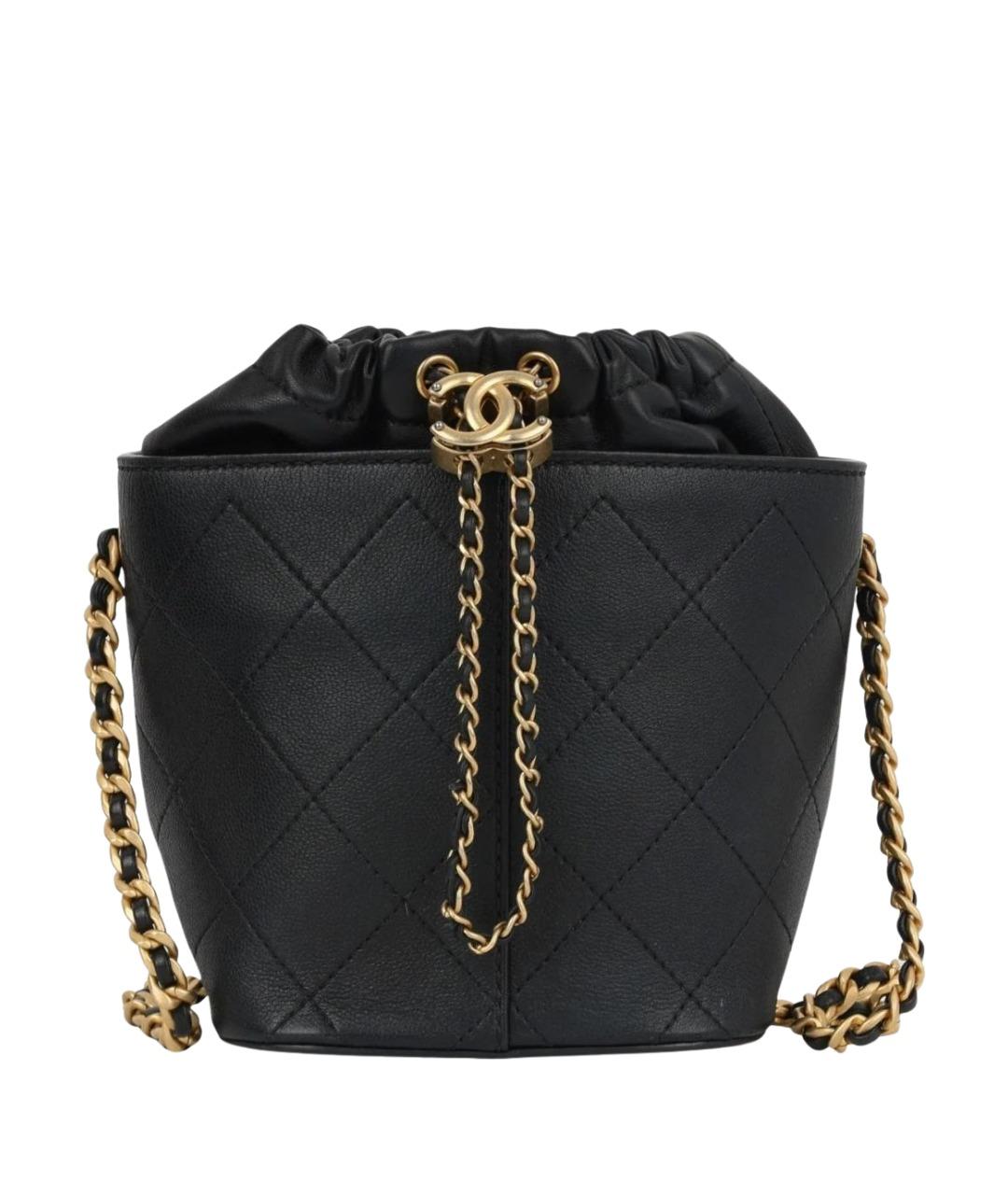 CHANEL Черная кожаная сумка через плечо, фото 1