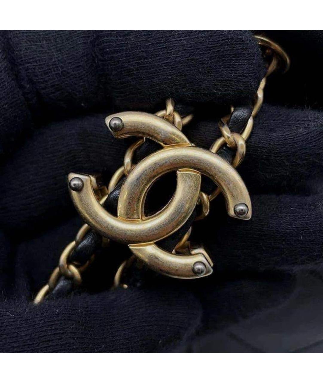 CHANEL Черная кожаная сумка через плечо, фото 3