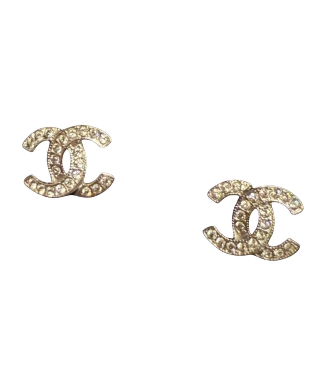 CHANEL Серебряные металлические серьги, фото 1