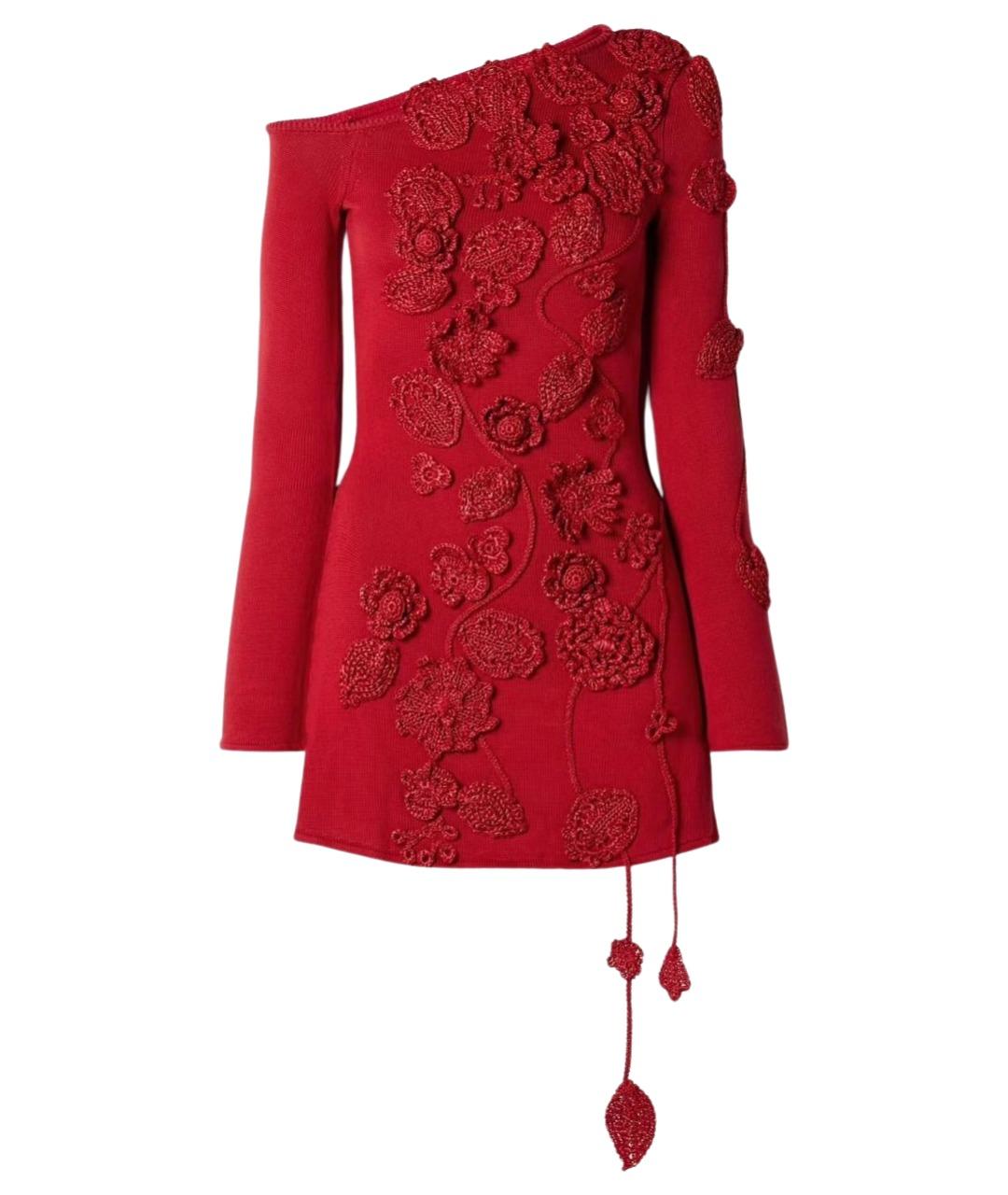 CULT GAIA Красное полиэстеровое коктейльное платье, фото 1