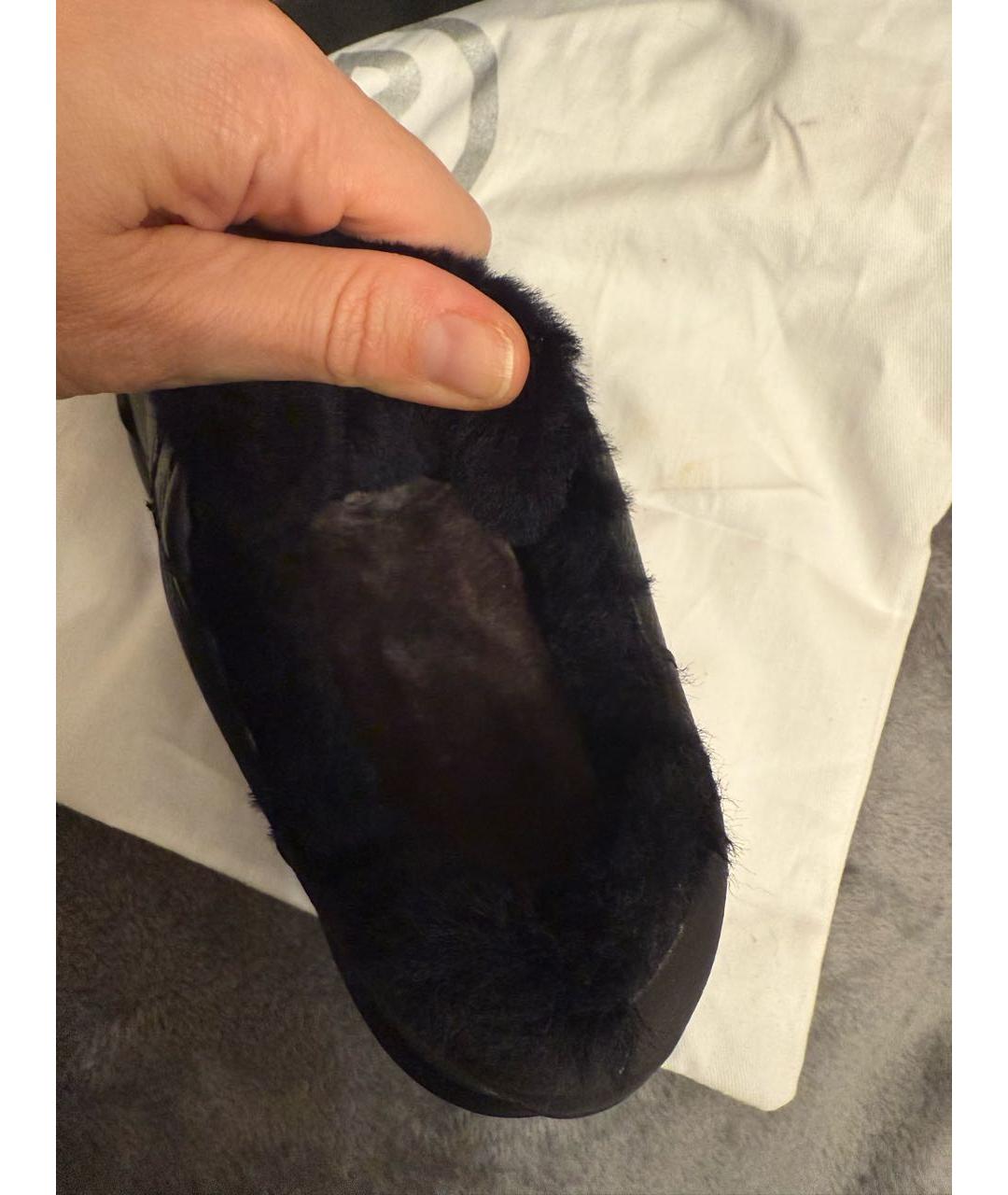 BOGNER Черные кожаные кеды, фото 4