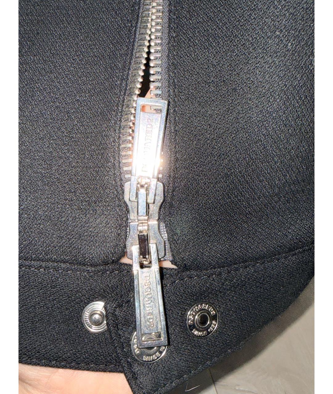 DSQUARED2 Черная шерстяная куртка, фото 4