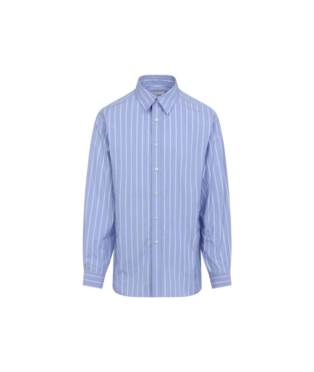 MAISON MARGIELA Синяя хлопковая кэжуал рубашка, фото 1