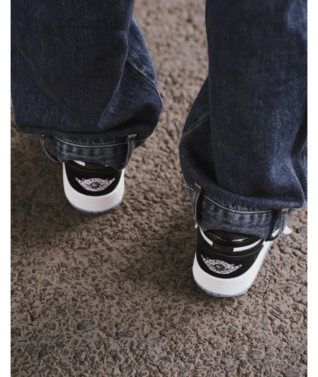 JORDAN Черные кроссовки из лакированной кожи, фото 7